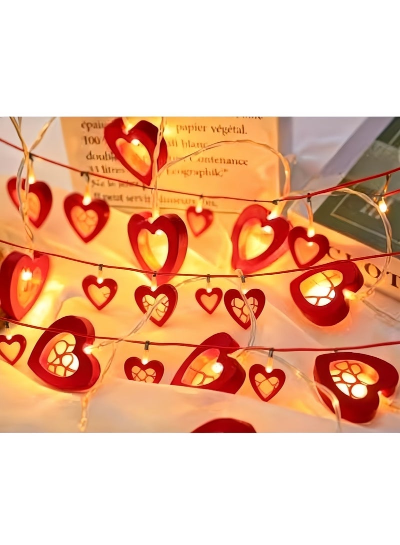 Decorative Heart String Lights - Image 1
