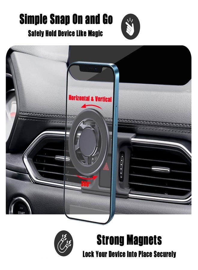 Mengfly Car Phone Holder, Car Air Vent Phone Stand Mount, for Mazda CX-5 2017-2024, for Mag-Safe Magnetic Navigation Bracket, for Mag-Safe Case, iPhone 17 16 15 14 13 12 Pro Max Plus Mini, All Phones - Image 4