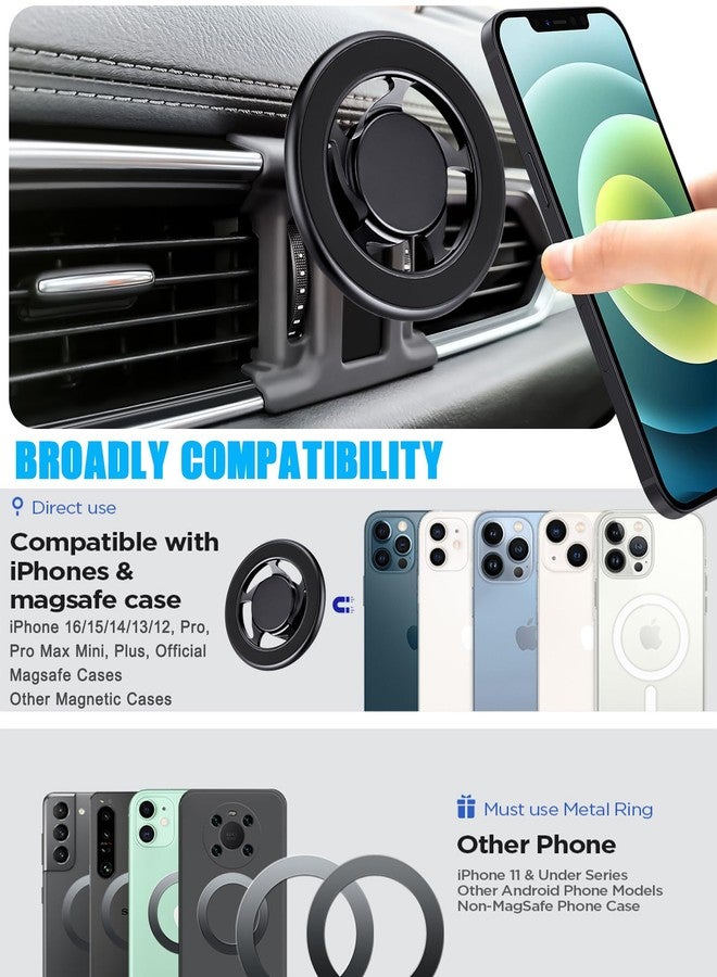 Mengfly Car Phone Holder, Car Air Vent Phone Stand Mount, for Mazda CX-5 2017-2024, for Mag-Safe Magnetic Navigation Bracket, for Mag-Safe Case, iPhone 17 16 15 14 13 12 Pro Max Plus Mini, All Phones - Image 2