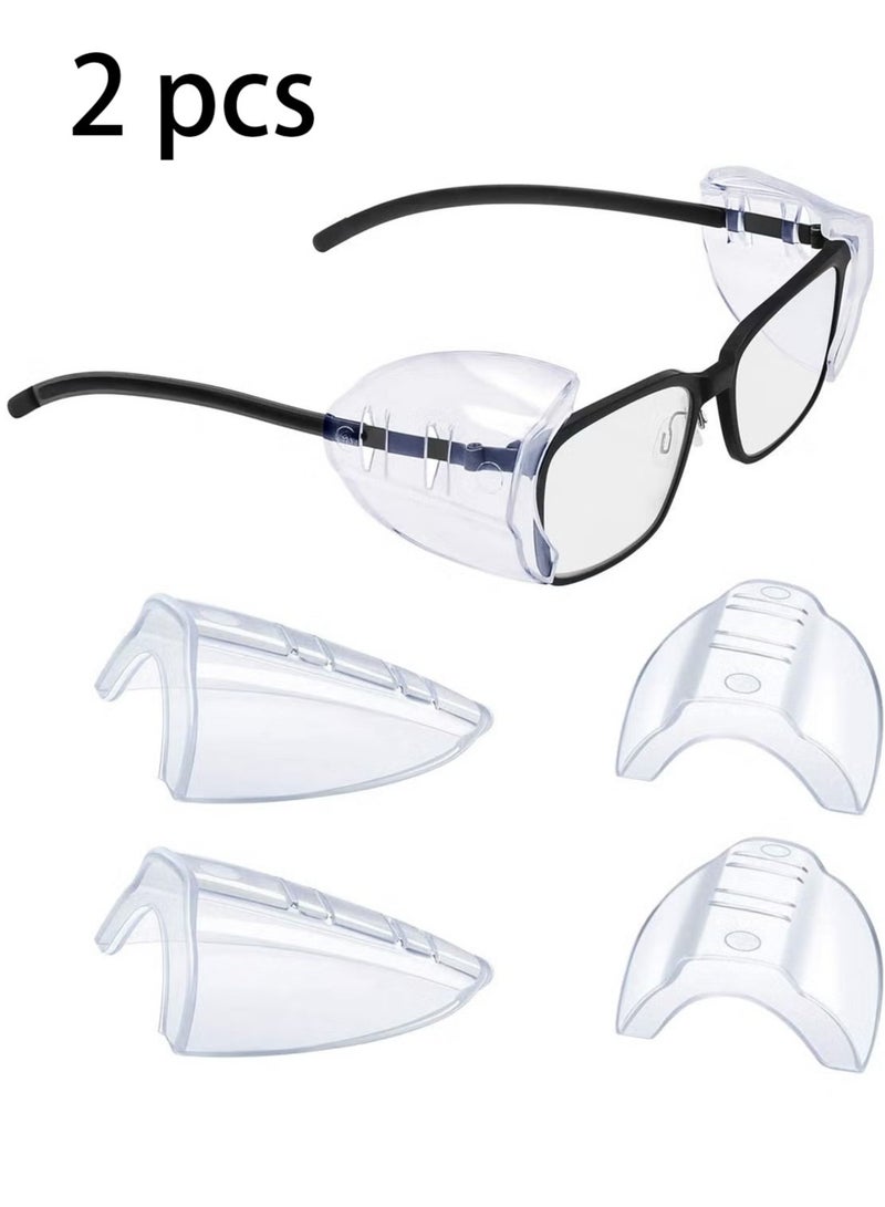OMEVE 2Pairs Glasses Side Shields For Eyeglasses,Side Shields For Prescription Glasses - Image 1