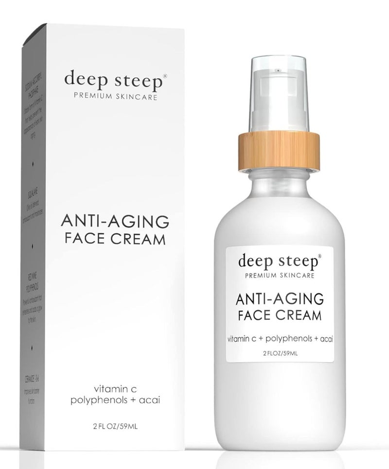 Deep Steep Facial Skin Care Line AntiAging Face Cream 2 oz