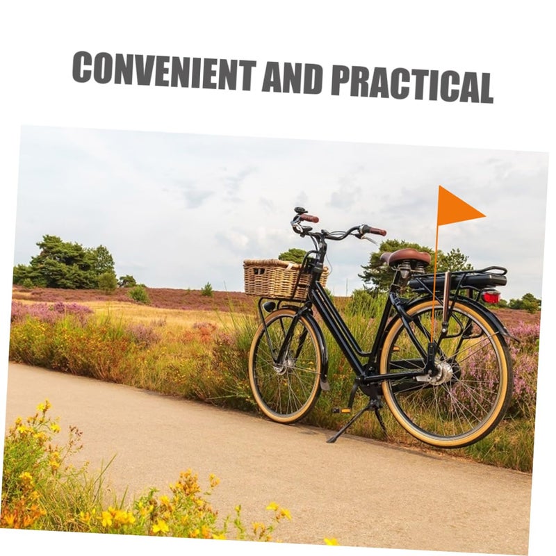 2Pcs Bicycle Flag Pole Bracket Set Triangular Mounting Kit for Enhanced Safety Easy Installation - Image 4