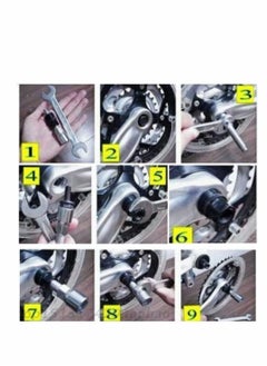 Y&D 5 in 1 Bike Repair Tool Set, Chain Whip Wheel Sprocket Removal Crank Puller Bottom Bracket Remover Freewheel Box Breaker  - Image 3