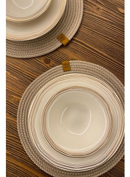 Miss Juli 6-Piece Supla American Service Plate Mat 31 Cm + 1 Piece Bread Basket 18 cm  - Image 2