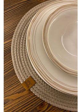 Miss Juli 6-Piece Supla American Service Plate Mat 31 Cm + 1 Piece Bread Basket 18 cm  - Image 4