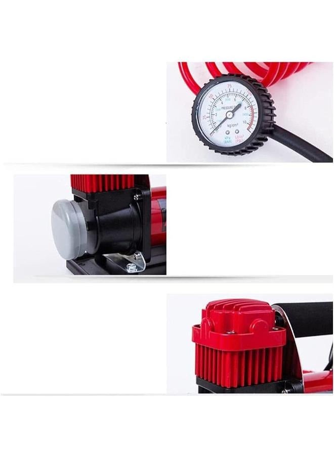ضواغط هواء للإطارات 12 فولت 40 أمبير منفاخ إطارات محمول مزدوج الأسطوانة عالي الضغط لبالونات الدراجات وغيرها من المنفاخات RY-102-6 - Image 5