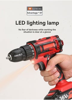 M MIAOYAN Cordless Drill Lithium Drill, Household Impact Drill, Rechargeable Drill, Electric Screwdriver, Rechargeable Drill  - Image 5
