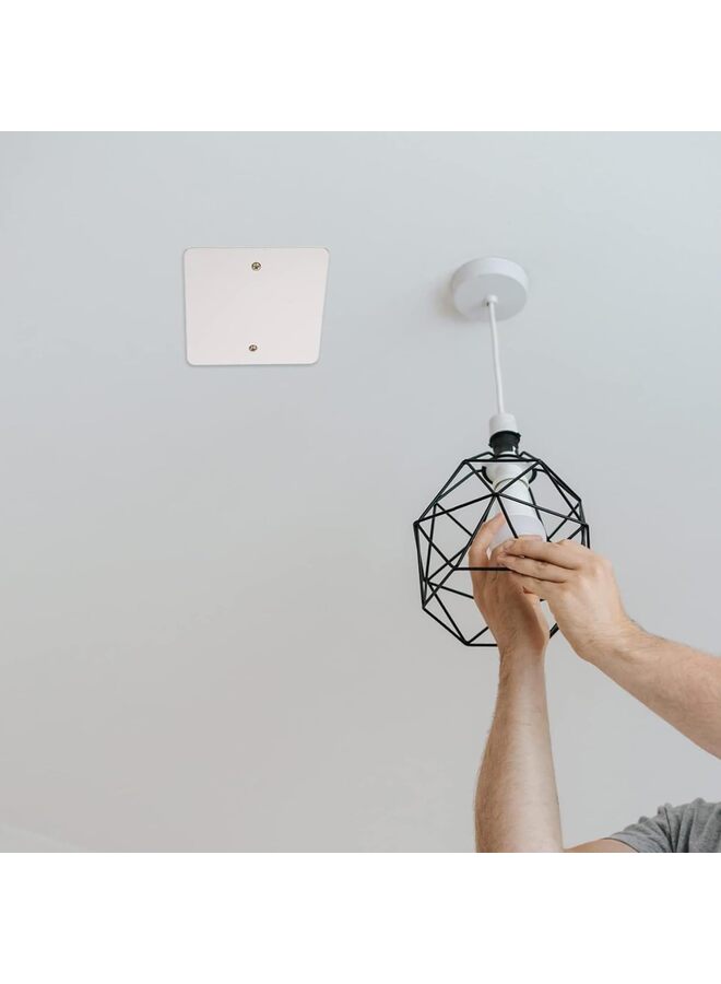 قطعتان من لوحة أسلاك فارغة، ولوحة توصيل فولاذية خفيفة، وأغطية توصيلات كهربائية غير مستخدمة، ومقابس كهربائية، ومفاتيح، ومنافذ جدارية لتغطية الفتحات، مصنوعة من الفولاذ المقاوم للصدأ - Image 4