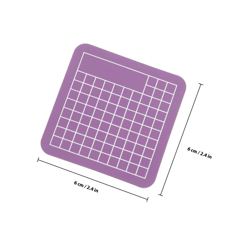 3Pcs Mini Purple PVC Non Slip Engraving Mats For DIY Crafts And Quilting - Image 3