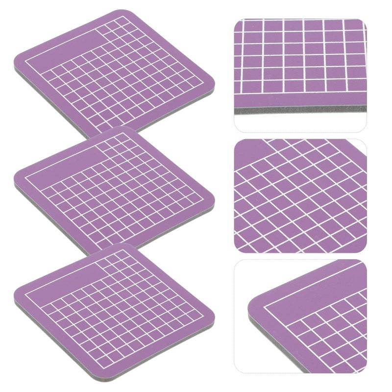 3Pcs Mini Purple PVC Non Slip Engraving Mats For DIY Crafts And Quilting - Image 5