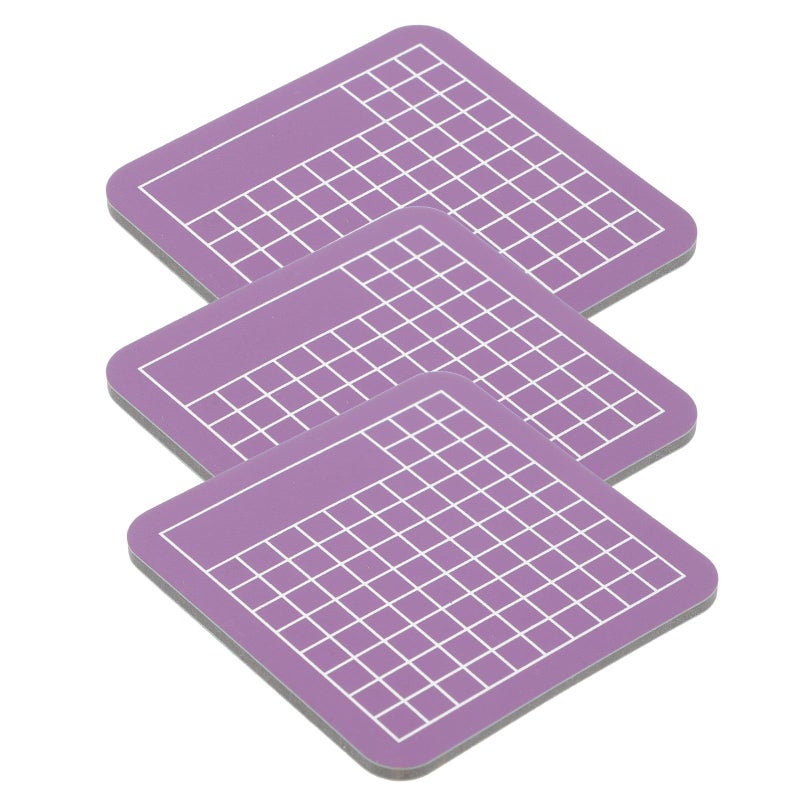 3Pcs Mini Purple PVC Non Slip Engraving Mats For DIY Crafts And Quilting - Image 2
