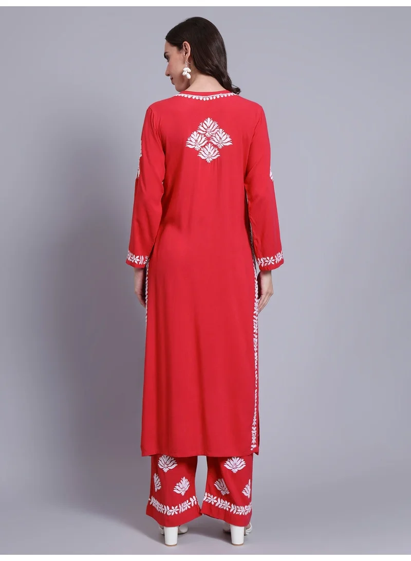 الايا مجموعة كورتا شيكانكاري رايون المطرزة يدويًا للسيدات AL4084KS