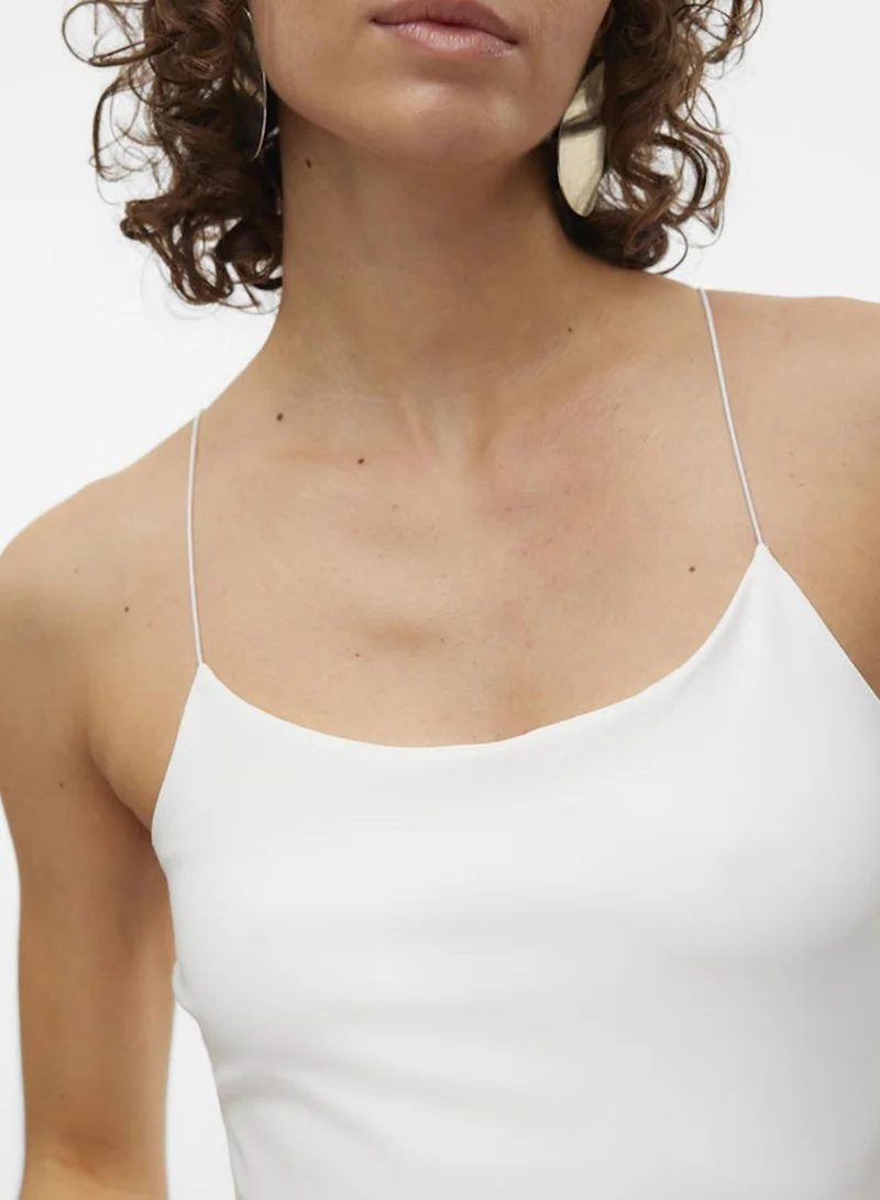 Vero Moda Snow White VMMILLION SHORT SINGLET TOP JRS NOOS for Women | Best Price UAE