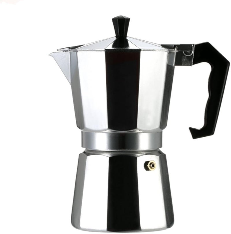 Turkish Coffee Maker Italian Espresso Moka Pot Octagonal For Lover Aluminum 6 Cups 300Ml