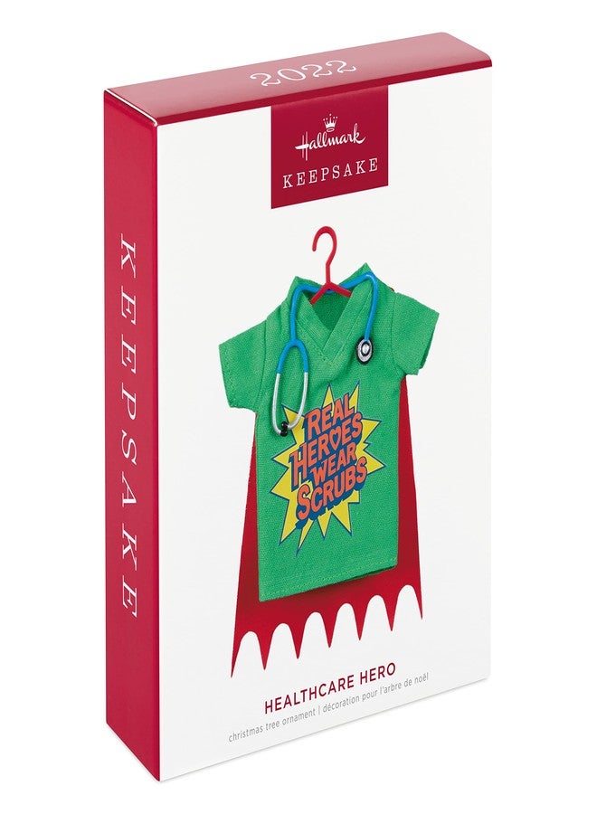 Hallmark Keepsake Christmas Ornament 2022, Healthcare Hero Scrubs, Fabric - Image 3