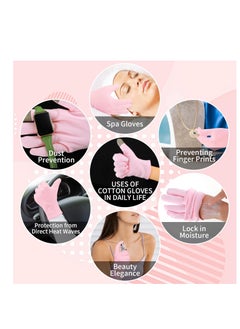 2 Pairs Moisturizing Gloves Overnight, Touch Screen Gloves White Cotton Gloves for Dry Hands Eczema, Hand Spa Treatment Gloves for Repair Rough Cracked Dry Chapped Hands Skin, Inspection Gloves(Pink) - pzsku/Z5AA5CF7F02C9FB519180Z/45/_/1731563549/efed4f8a-b43a-4d6b-8701-29e011e43e13