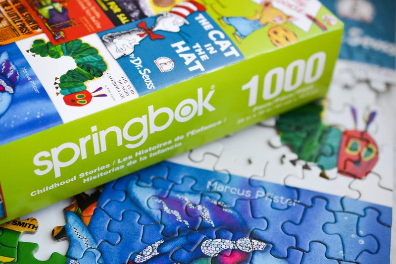 Springbok ألغاز سبرينغبوك لقصص الطفولة 1000 قطعة للبالغين والأطفال تتضمن أغلفة كتب من بعض قصص طفولتك المفضلة - Image 5