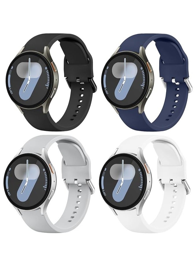 ملائكي  حزام الساعة 5 حزمة متوافق مع سامسونج غالاكسي ووتش 456 40mm / 44mm ووتش غالاكسي 456 كلاسيك 46mm 42mm ، 20mm سيليكون قابل للتعديل استبدال حزام الساعة - Image 1