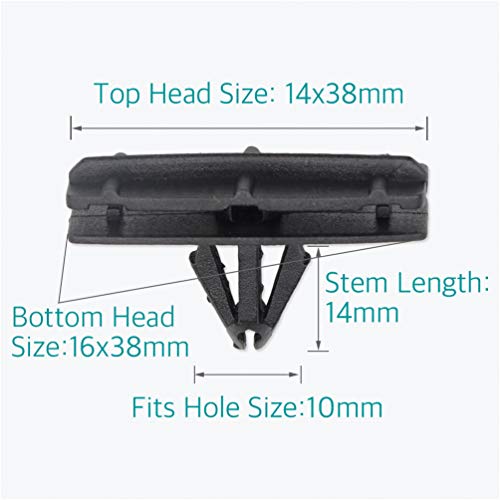 Lantee 100 Pcs Fender Flare & Rocker Moulding Retainer Clips Replacement for Jeep 68039280-AA - Image 2