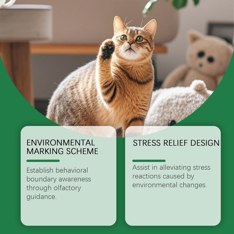 Makbeaty Cat Repellent Spray,Cat Deterrent Spray, Natural Ingredients Cat Repellent Effective Cat Scratch Deterrent Training Aid, Safe Cat Urination Deterrent for Furniture & Walls Protection - Image 2