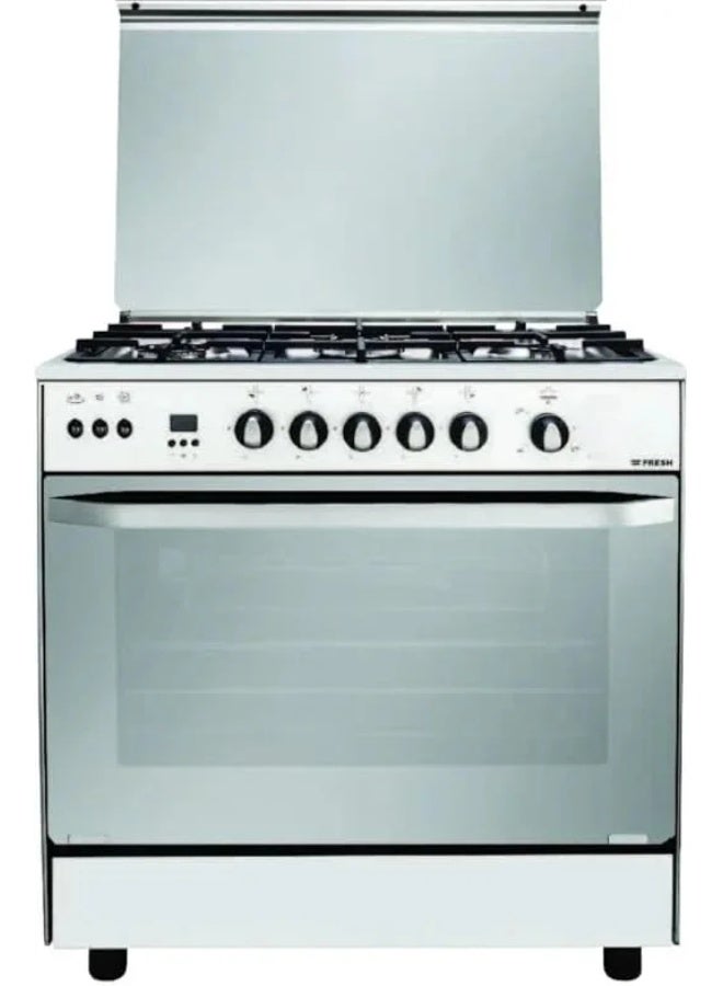Fresh Fresh Hammer Gas Cooker, 5 Burners, 85x90x60 cm, 14442 - Silver
