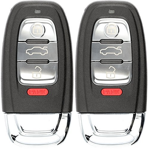 KeylessOption Keyless Entry Remote Control Car Smart Key Fob Replacement for Audi IYZFBSB802 (Pack of 2) - Image 1