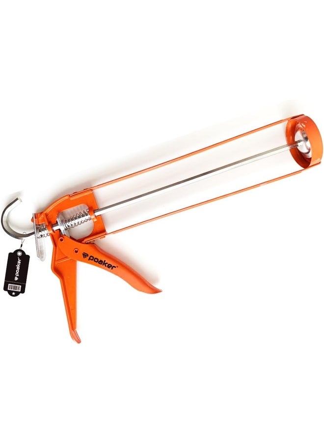 Biella Silicone Glue Gun With Durable Construction, Easy-To-Use Design, And Comfortable Grip For Precise Application Of Sealants And Adhesives-Orange (1 Pcs)  - Image 1