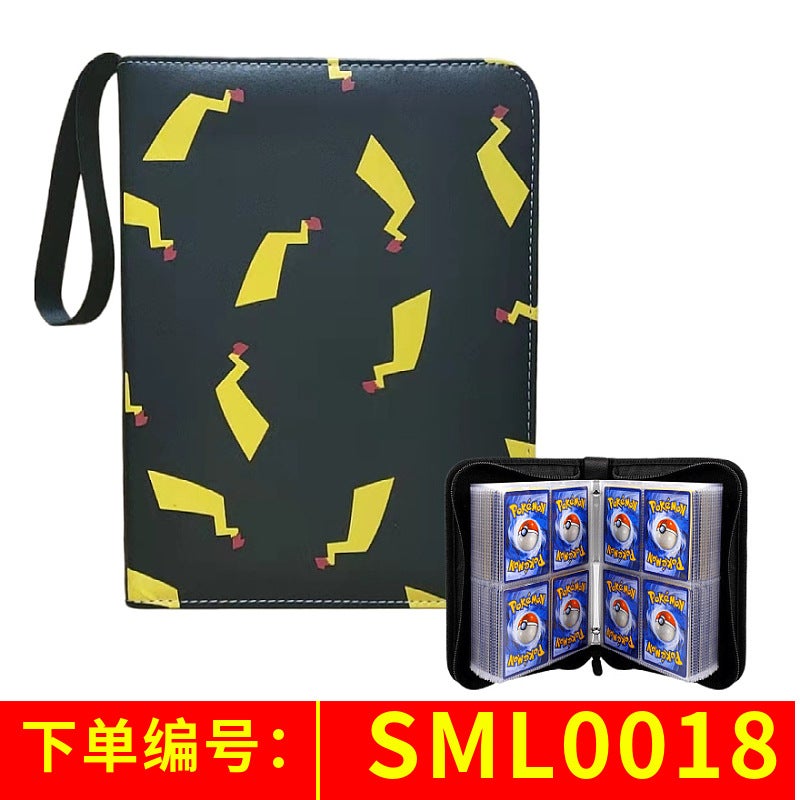 Spot Pokémon Card Book 4 Compartments 50 Pages Card Book Business Card Collection Book Convenient Loose-Leaf Monster Card Storage Book - Image 3