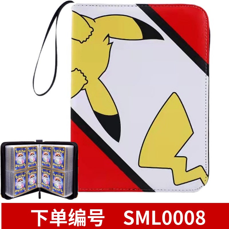 Spot Pokémon Card Book 4 Compartments 50 Pages Card Book Business Card Collection Book Convenient Loose-Leaf Monster Card Storage Book - Image 4