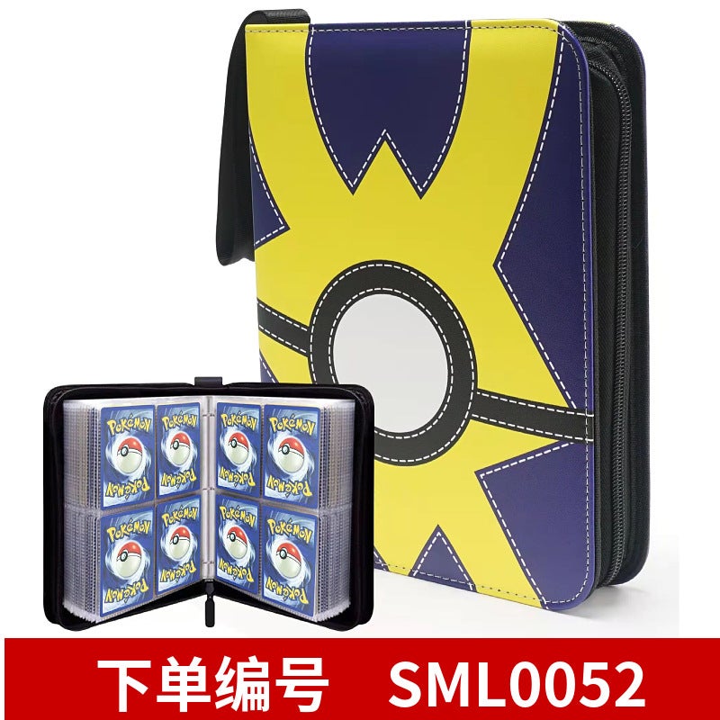 Spot Pokémon Card Book 4 Compartments 50 Pages Card Book Business Card Collection Book Convenient Loose-Leaf Monster Card Storage Book - Image 5