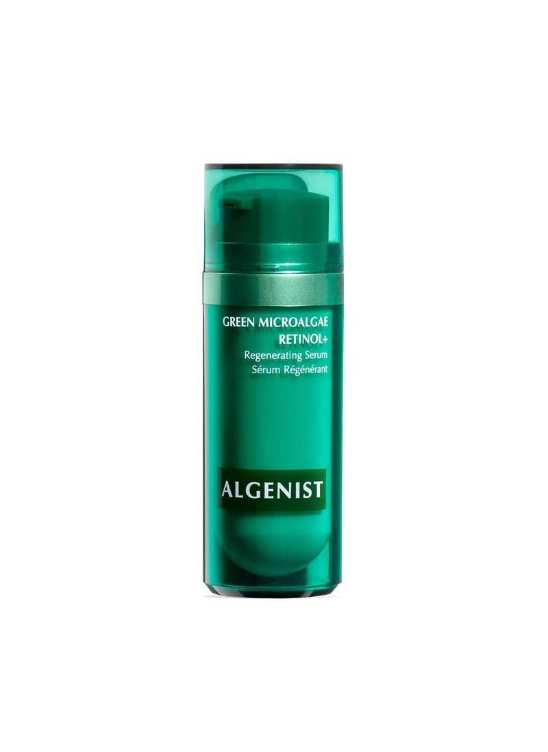 Algenist - Algenist Green Microalgae Retinol Regenerating Serum  Anti Aging Serum with Plant Based TimeRelease Retinol  Evens Texture  Visibly Reduces Deep Lines  Wrinkles with Minimal Irritation 1 oz - Image 1