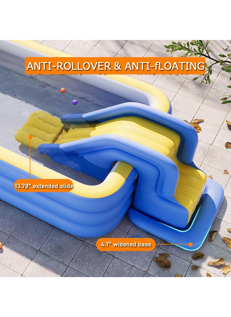 AUTOYSUR Inflatable Swimming Water Slide for Swimming Pool, Thickened, for Indoor, Outdoor, Garden, Backyard, Family Summer Water Party (Inflatable Water Slide)  - Image 3