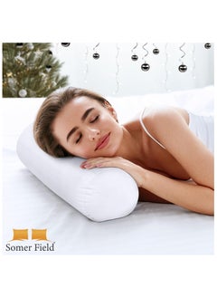 Somerfield Somer Field – Super Soft Fiber Filled Bedding Bolster, Quality Packed White Bed Pillow Insert 02 Pc - Indoor Decorative Pillows - Best Buy - White..(6 X 16 Inch)(15 X 40 CM)  - Image 2