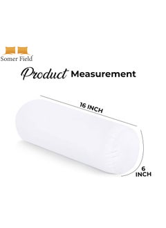 Somerfield Somer Field – Super Soft Fiber Filled Bedding Bolster, Quality Packed White Bed Pillow Insert 02 Pc - Indoor Decorative Pillows - Best Buy - White..(6 X 16 Inch)(15 X 40 CM)  - Image 3