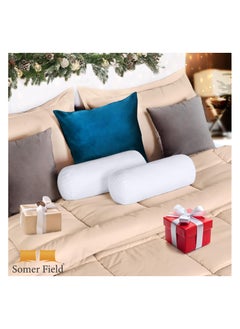 Somerfield Somer Field – Super Soft Fiber Filled Bedding Bolster, Quality Packed White Bed Pillow Insert 02 Pc - Indoor Decorative Pillows - Best Buy - White..(6 X 16 Inch)(15 X 40 CM)  - Image 4