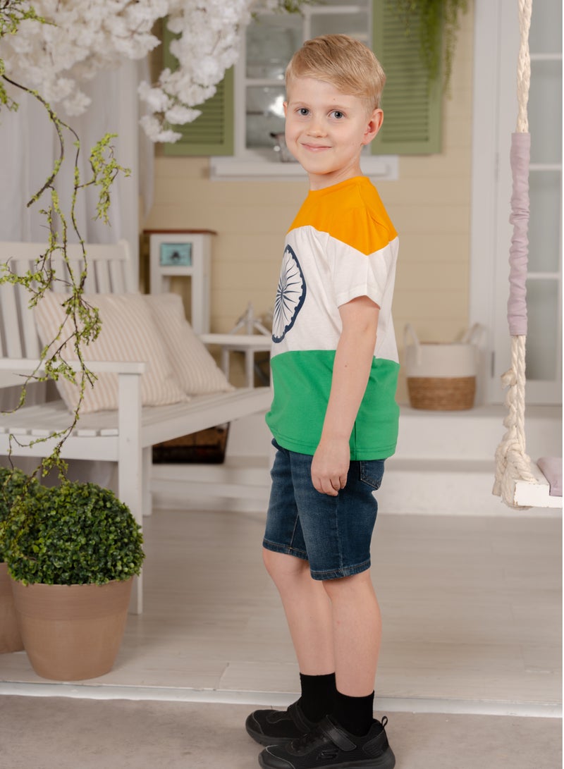 Daniel تي شيرت علم الهند الوطني - Image 3