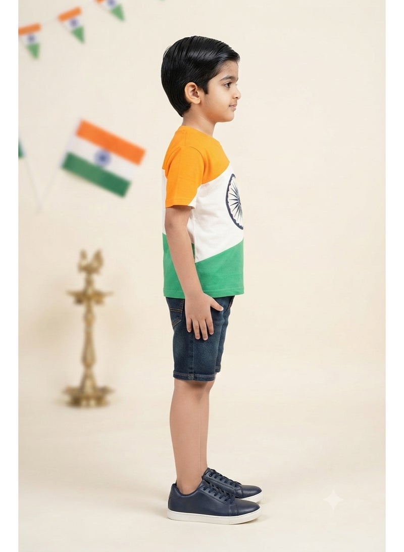 Daniel تي شيرت علم الهند الوطني - Image 3