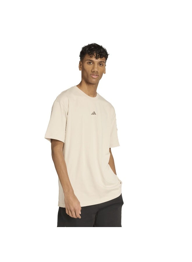 adidas تيشيرت رجالي قصير الأكمام بيج - Image 4