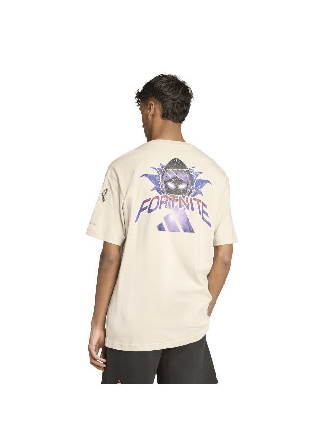 اديداس تيشيرت رجالي قصير الأكمام بيج - Image 3