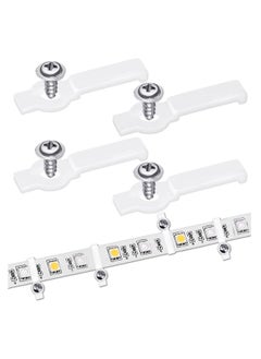 Y&D Strip Light Mounting Brackets Effortlessly Mount LED Strips with 200 Piece Clip and Screw Set Perfect for 10mm Wide Non Waterproof  - Image 1