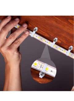Y&D Strip Light Mounting Brackets Effortlessly Mount LED Strips with 200 Piece Clip and Screw Set Perfect for 10mm Wide Non Waterproof  - Image 2