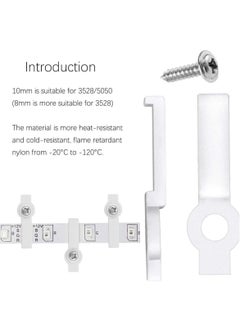 Y&D Strip Light Mounting Brackets Effortlessly Mount LED Strips with 200 Piece Clip and Screw Set Perfect for 10mm Wide Non Waterproof  - Image 3