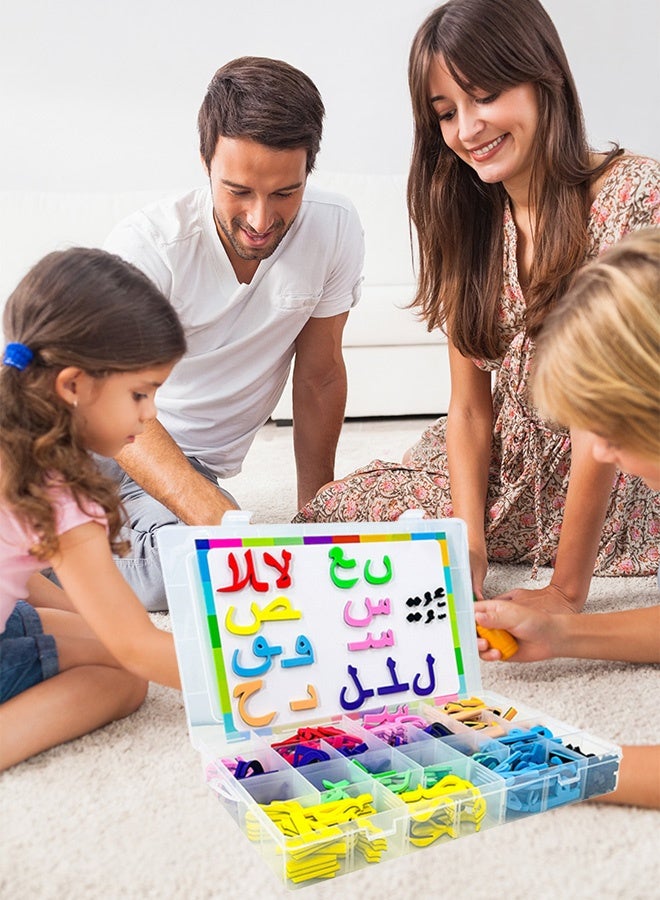 Arabic Magnetic Letters Learning Kit - Children's Educational Stickers with Strong Magnets for Car/Fridge/Desk (Metallic Gold & Copper) Early Childhood Spelling Toys - Image 3