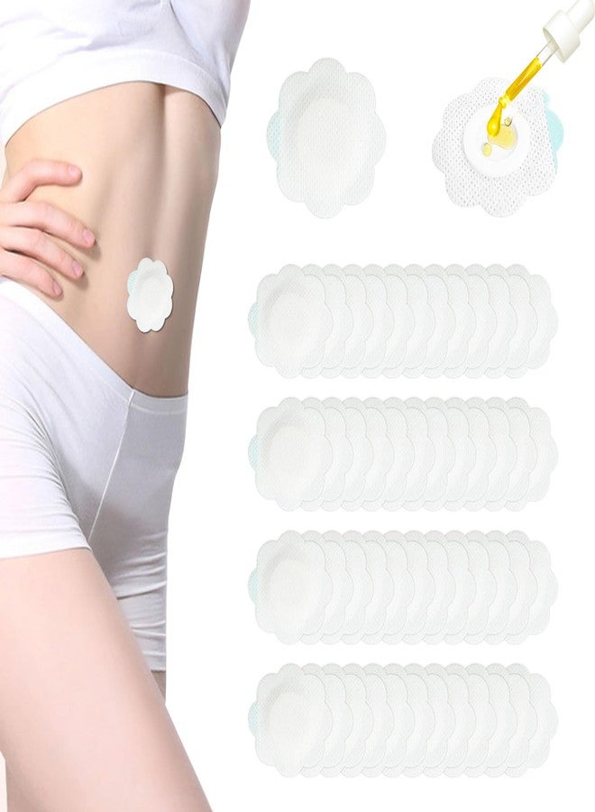 Yuxitia 50PCS Castor Oil Patches, Castor Oil Pack Wraps Disposable Organic Cotton Self-Adhesive Pads for Belly Button, Anti Leakage Design, Breathable & Portable - Image 1