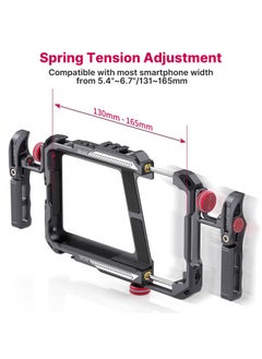 Ulanzi ULANZI Smartphone Video Rig with Handle, LINO Filmmaking Case Aluminum Alloy Phone Video Stabilizer Grip Tripod Mount for Video Maker Videographer with Cold Shoe for iPhone 16 15 Mini Pro Max 8 Plus  - Image 3