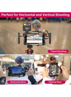 Ulanzi ULANZI Smartphone Video Rig with Handle, LINO Filmmaking Case Aluminum Alloy Phone Video Stabilizer Grip Tripod Mount for Video Maker Videographer with Cold Shoe for iPhone 16 15 Mini Pro Max 8 Plus  - Image 5