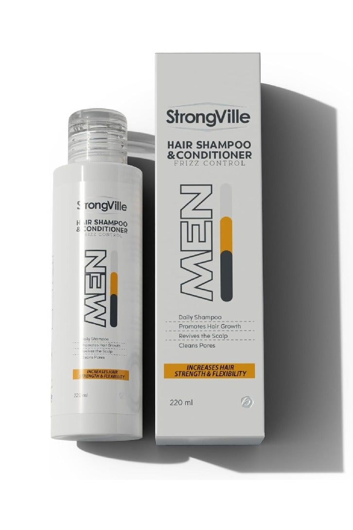 strongville Hair shampoo and conditioner men 220 ml - Image 1