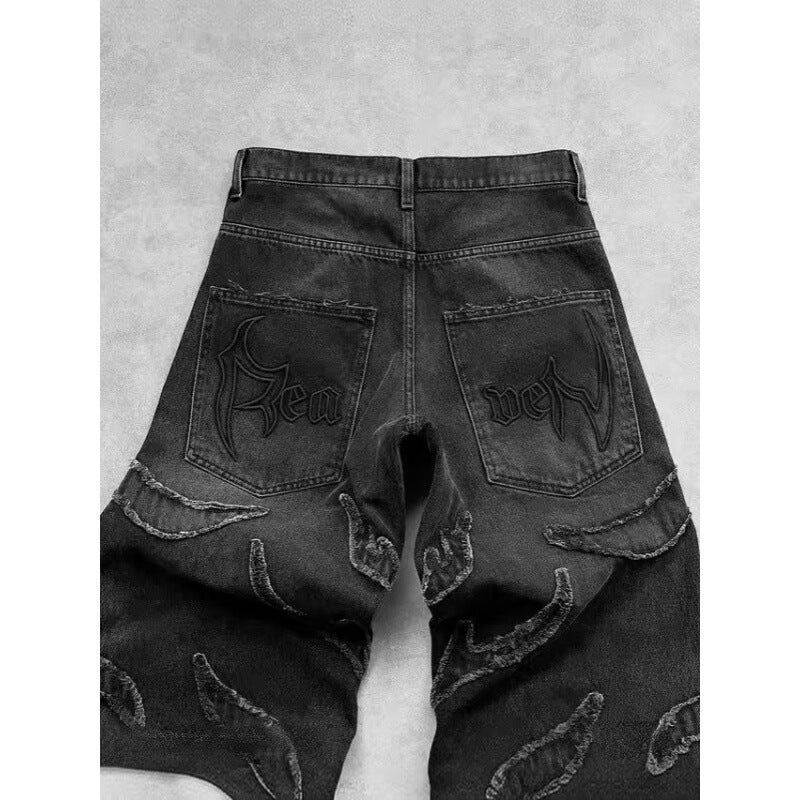 Unisex Casual Daily Denim Jeans - Image 4