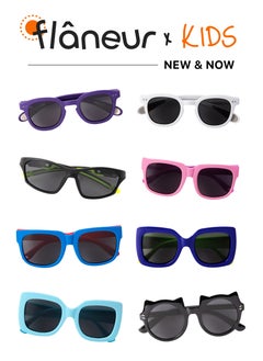 flâneur Flaneur Kids Polarized Sunglasses - Kids Fashion Sunglasses for Girls & Boys, UVA and UVB Protection, Trendy Kids Eyewear, Scratch Resistant, Perfect for Beach, Travel, Sunglasses for Children from 3 - 12  - Image 3