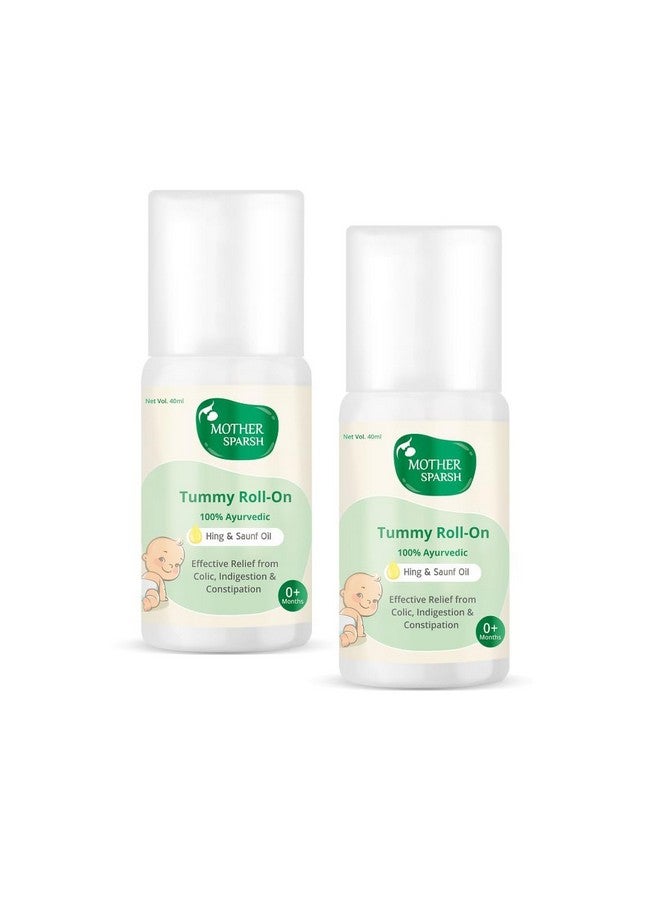 Mother Sparsh Tummy Roll On For Baby Colic Relief And Digestion 100% Ayurvedic Hing & Saunf 40Ml (Pack Of 2) - Image 1